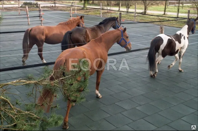 Маты из резиновой крошки для конюшни в Орехово-Зуево