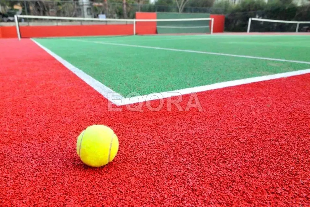 Бесшовное покрытие из резиновой крошки для теннисного корта в Орехово-Зуево