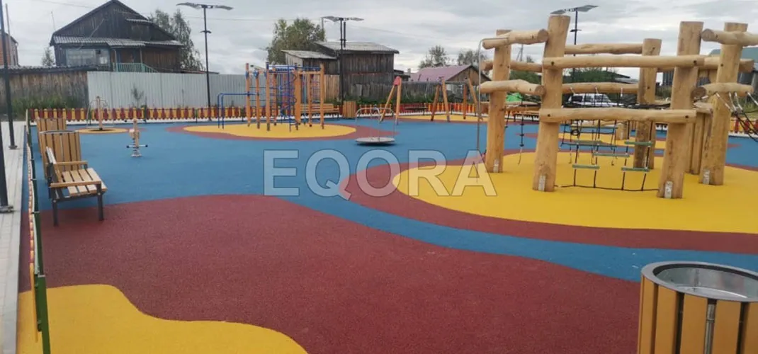 Варианты покрытия для детских площадок на улице в Орехово-Зуево