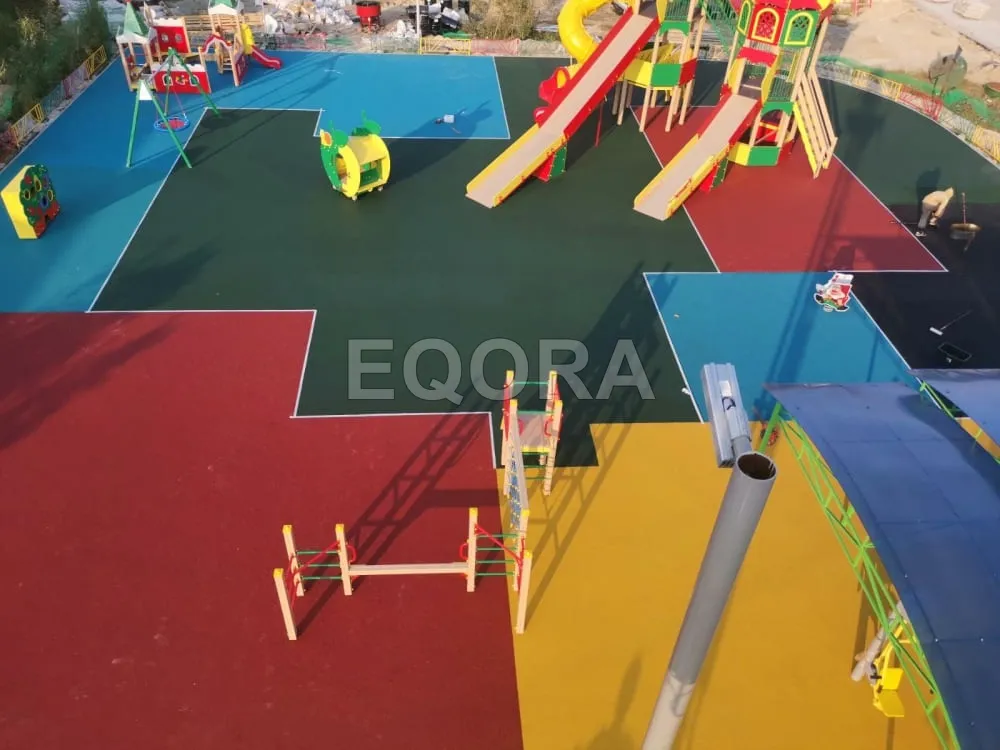 Какие цвета доступны для резиновых покрытий в Орехово-Зуево?